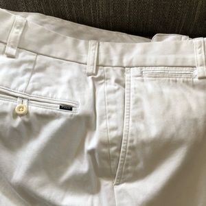 Polo by Ralph Lauren white khakis